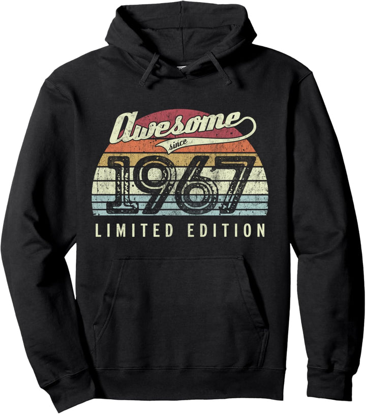 Retro Vintage 1967 Limited Edition 55. Geburtstag 55 Jahre alt Pullover Hoodie