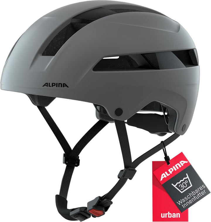 ALPINA SOHO - Extrem Robuster, Leichter & Individuell Anpassbarer Urban Fahrradhelm Für Erwachsene c