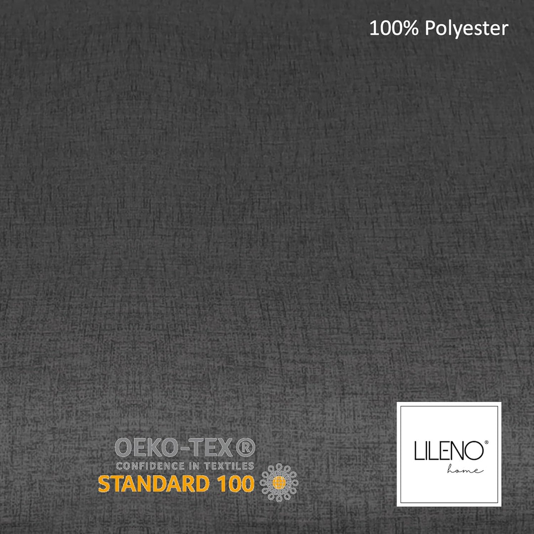 LILENO HOME Palettenkissen Bezug Anthrazit - Ersatzbezug für Sitzteil 120 x 80 x 16-20 cm - Polster