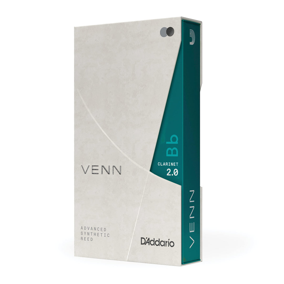 D'Addario VENN Blatt für Bb-Klarinette, G2, Stärke 2.0 Strength 2.0, Strength 2.0