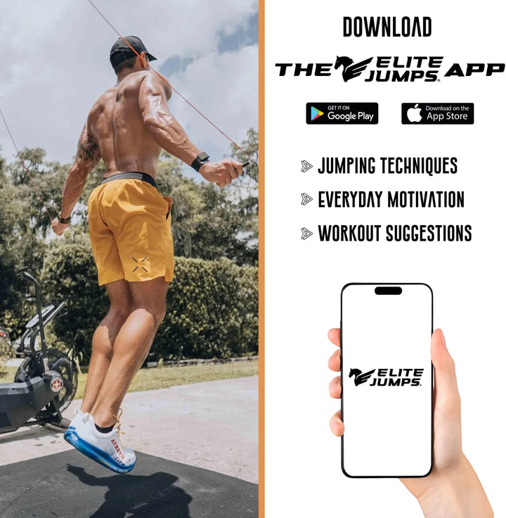 Elite SRS; Do Hard Things, Beaded Jump Rope - Adjustable Jump Ropes for Fitness with Unbreakable Han
