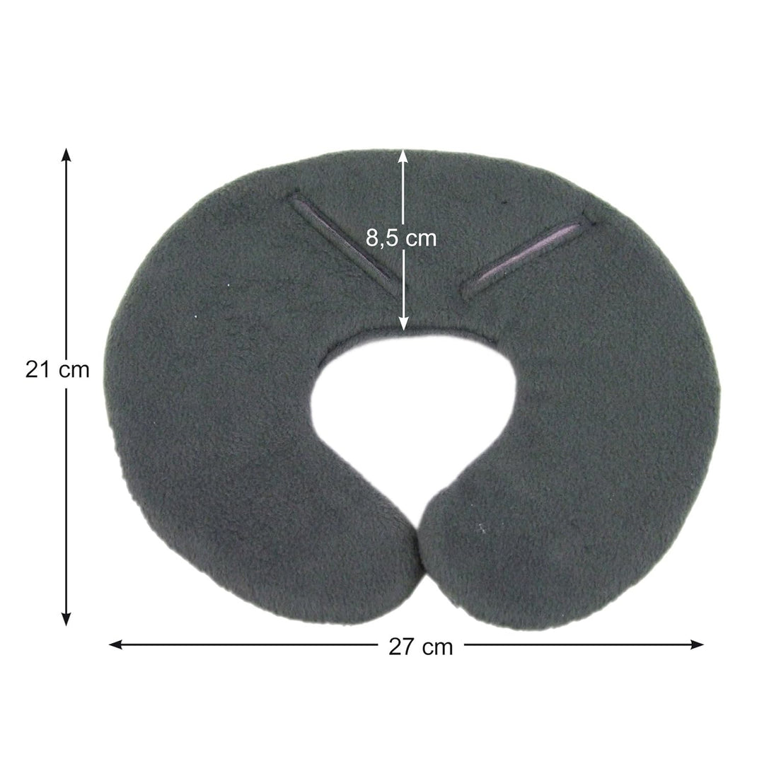 BAMBINIWELT Kopfkissen, KOPFPOLSTER für Maxi Cosi Pebble/Pebble Plus, Fleece (dunkelgrau) XX, Dunkel