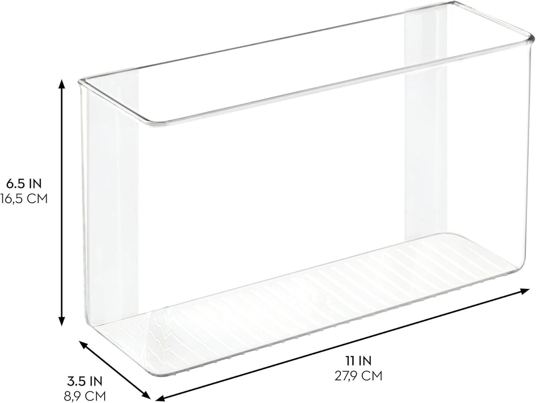 iDesign 66140EU Affixx Selbstklebender Küchen-Organizer, Starke Haftkraft, Rückstandslos zu entferne
