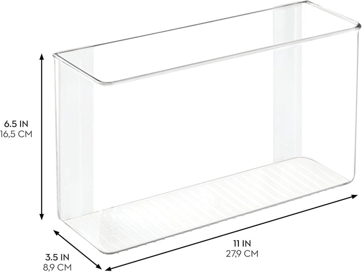 iDesign 66140EU Affixx Selbstklebender Küchen-Organizer, Starke Haftkraft, Rückstandslos zu entferne
