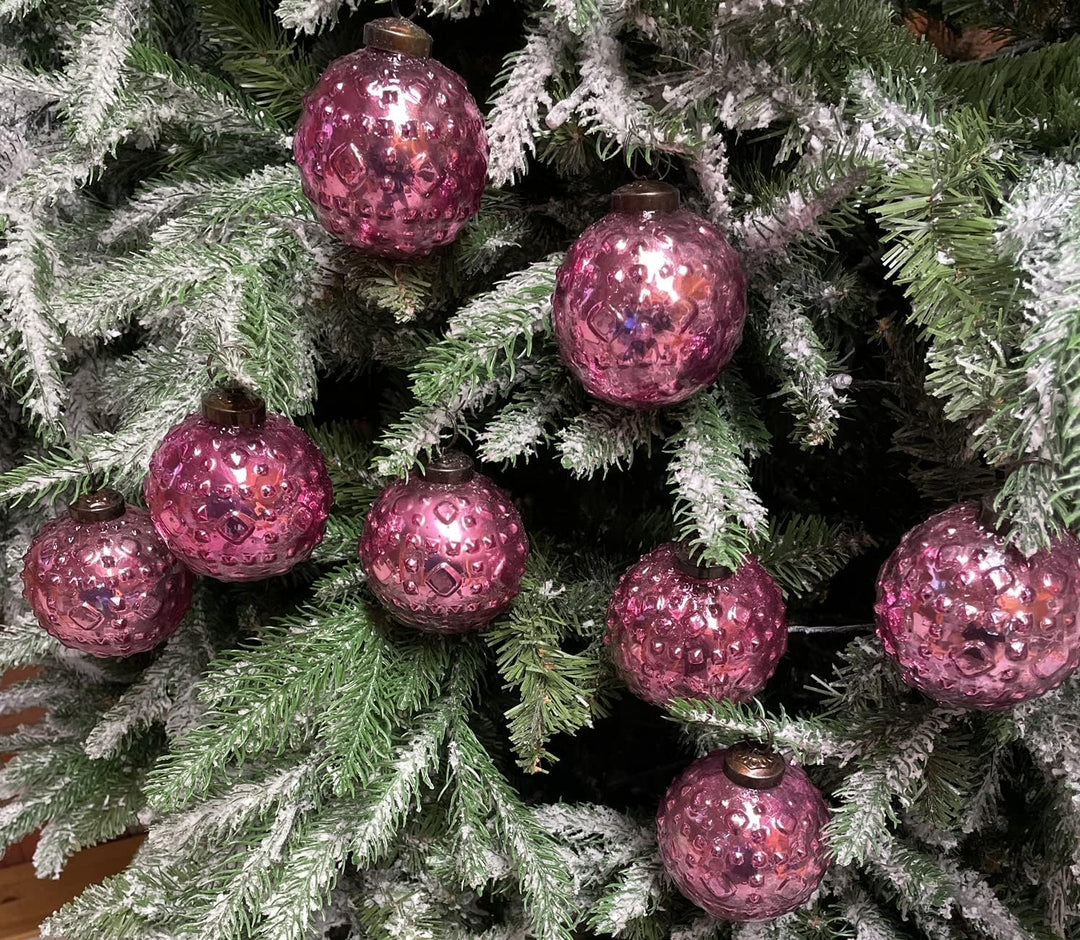 MC Trend 8er Set edle Luxus Glas Weihnachtskugeln Ø 8cm Weihnachtsbaum Kugeln Christbaumkugeln Weihn