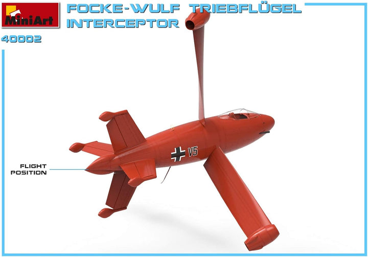 Mini Art 550040002 Focke-Wulf Triebflügel Interceptor Plastik Bausatz, grau