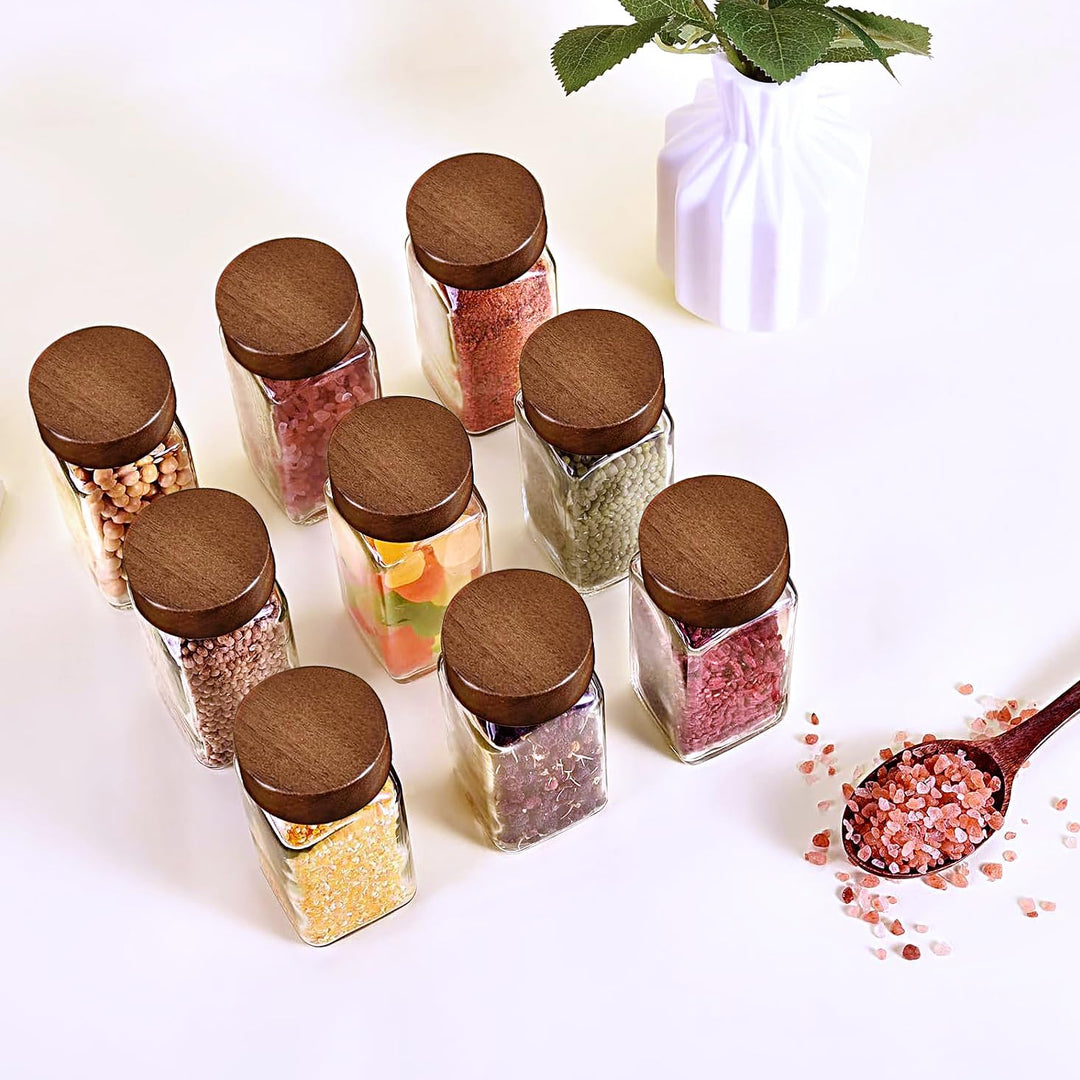 MRVNN Gewürzdosen Set 12 Stk, Spice Jars 120ML, Versiegelt Gewürzglas, Gewurzglaserset Für Gewürzreg