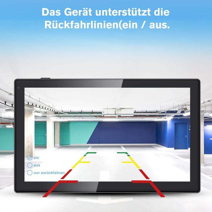 Junsun Rückfahrkamera 4 Kameras mit 10,1 Zoll Geteiltem Bildschirm HD Rückfahrmonitor für Auto, LKW,