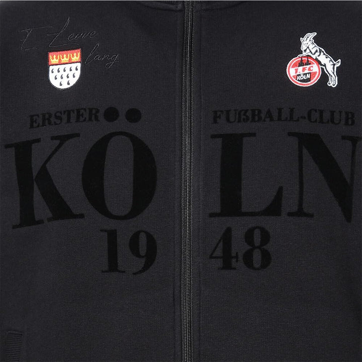 1. FC Köln Sweatjacke Schwarzerlenweg 4XL Schwarz, 4XL Schwarz