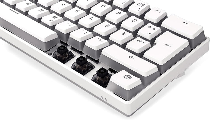 ENDORFY Thock Compact Wireless DE Kailh Box Black Onyx White Pudding, Kompakte, Mechanische Switches