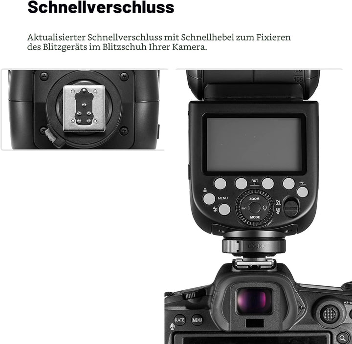 Godox TT685II-S TT685II S Kamera Blitzgerät für Sony, 2,4 G Wireless HSS GN60 Blitzgerät Kompatibel