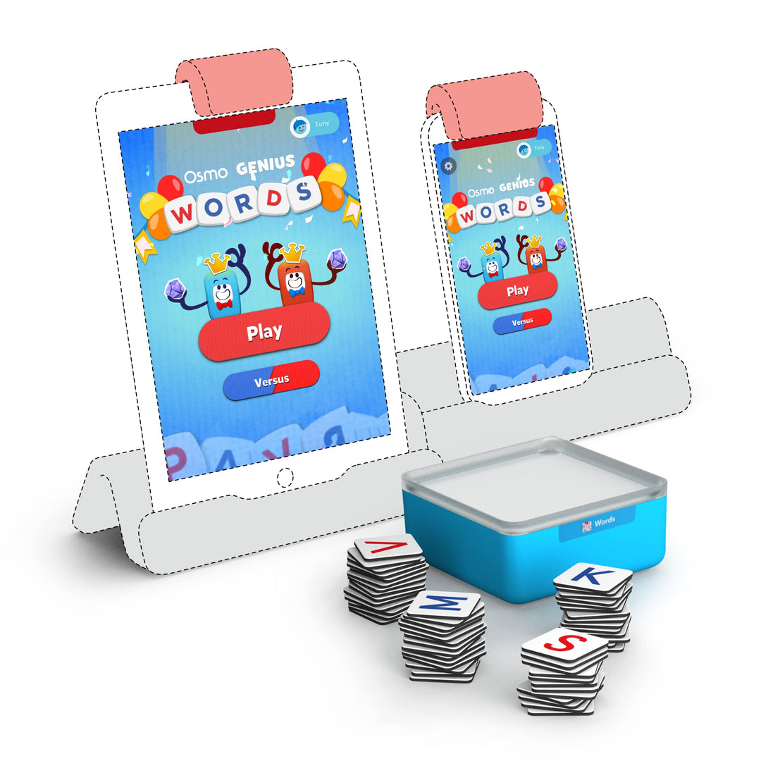 Osmo Geniale Wörter – Alter 6–10 Jahre – Interaktive Buchstabenerkennung, Telefonie, Sichtwörter & R