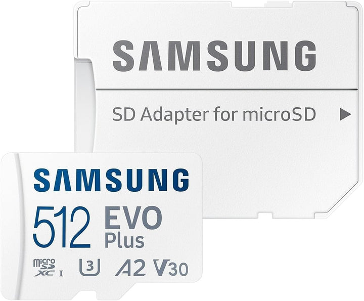 512GB Samsung EVO Plus MicroSDXC 130MB/s +Adapter
