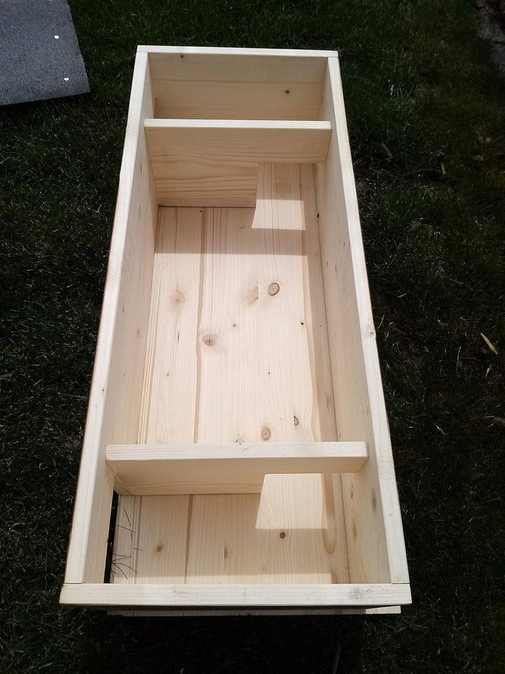 Generisch Igelhaus XL Igelschutz geflammt Dachpappe Isolierung handgemacht Boden Gratis Stroh84x40x2