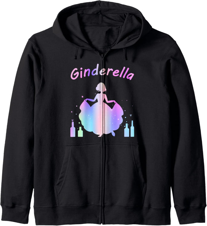 Ginderella Jungesellinnenabschied Gin JGA Trinksprüche Kapuzenjacke