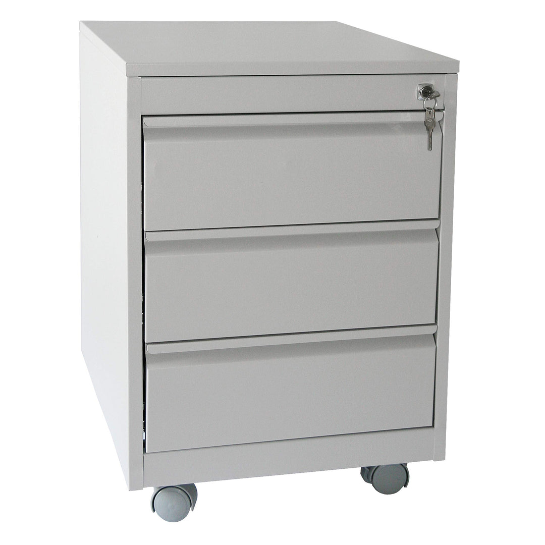 Szagato Rollcontainer Stahl, Professional 3 Schubladen HxBxT: 60x46x60 cm, lichtgrau, Marke (Arbeits