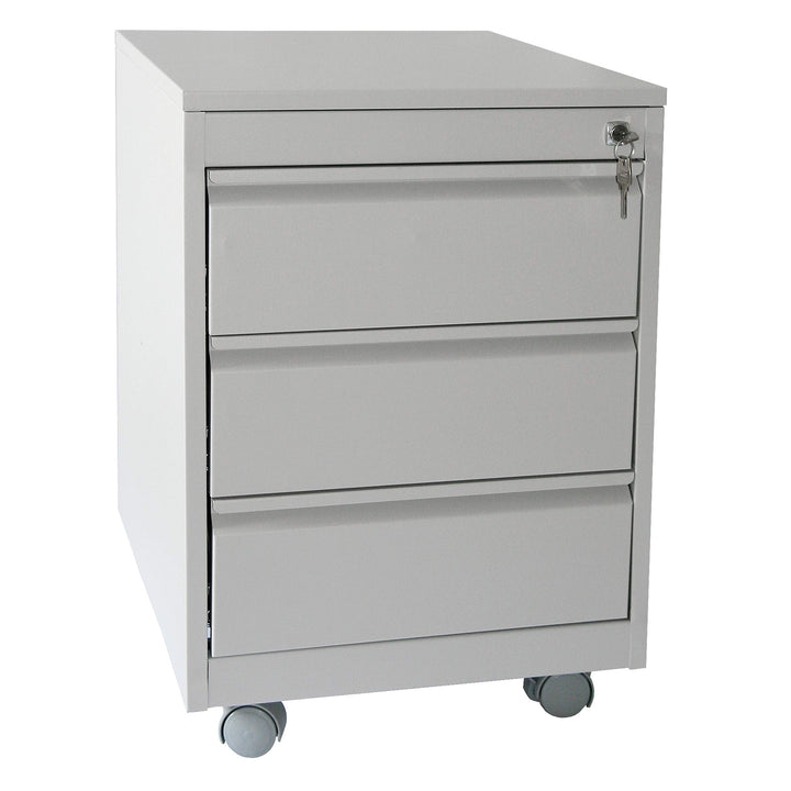 Szagato Rollcontainer Stahl, Professional 3 Schubladen HxBxT: 60x46x60 cm, lichtgrau, Marke (Arbeits