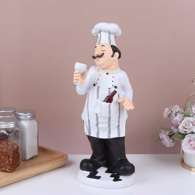 BESPORTBLE Küchen Figuren Miniatur Chef Koch Figur Französischer Küchenchef Harz Dekofigur Tortenfig