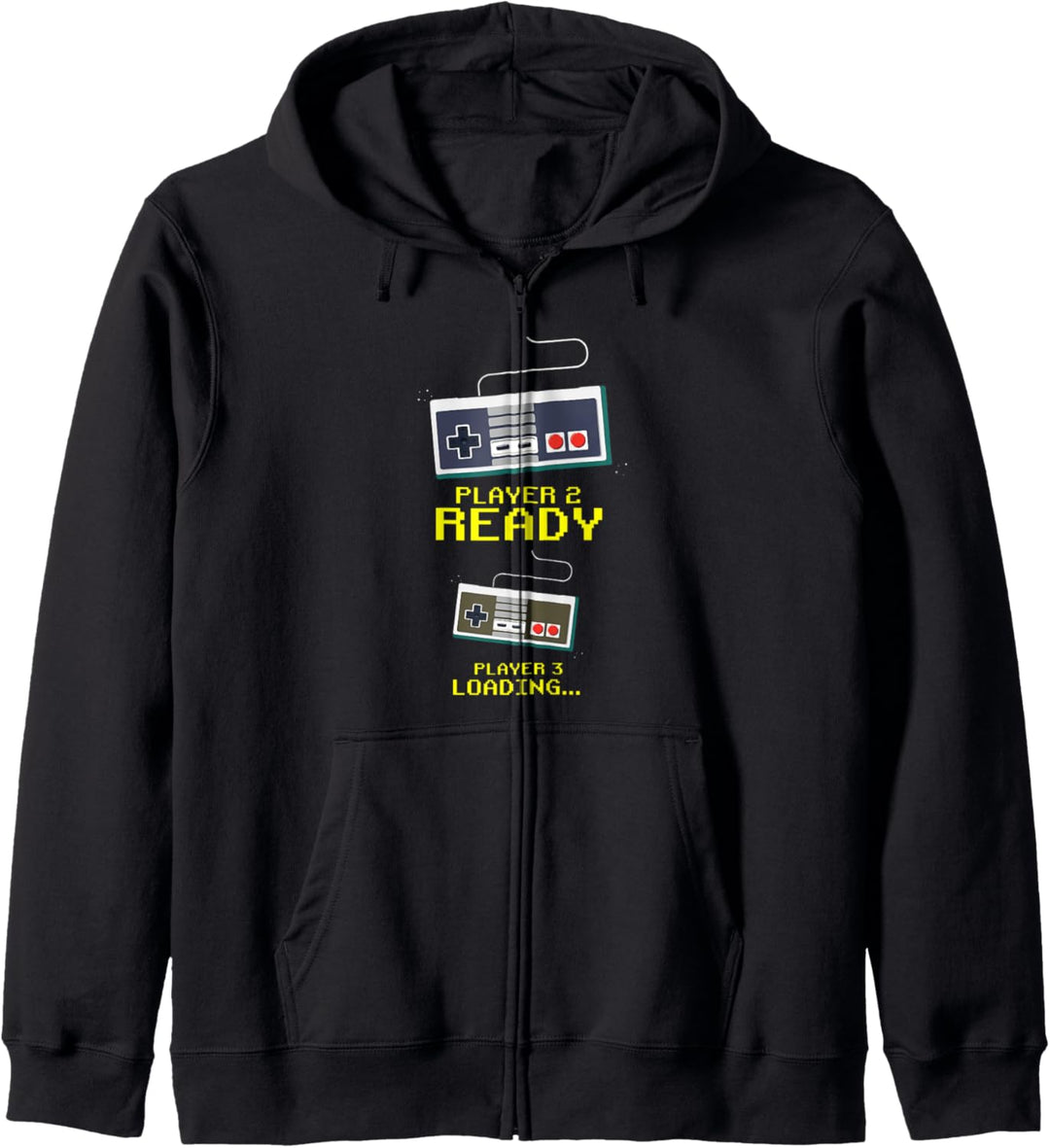 New Parent Announcement - Player 2 Ready And 3 Loading Gamer Kapuzenjacke