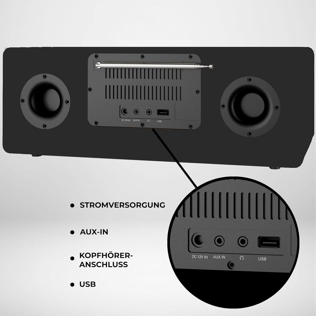 Denver MIR-270B Internet CD-Radio Internet, DAB+, UKW AUX, Bluetooth®, CD, Internetradio, UKW, schwa