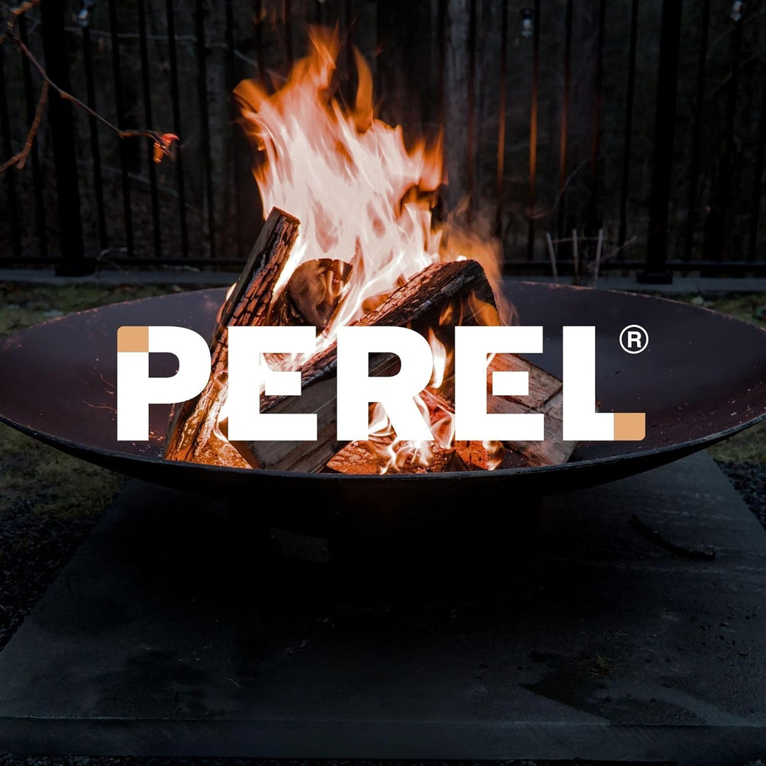 Perel Feuerschale, Untergestell, 3 Füsse, rund, 26 x Ø 56 cm, Gusseisen, Schwarz