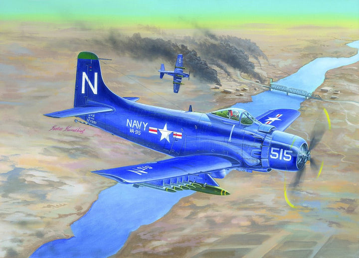 Trumpeter 02252 Modellbausatz A-1D AD-4 Skyraider, Verschieden