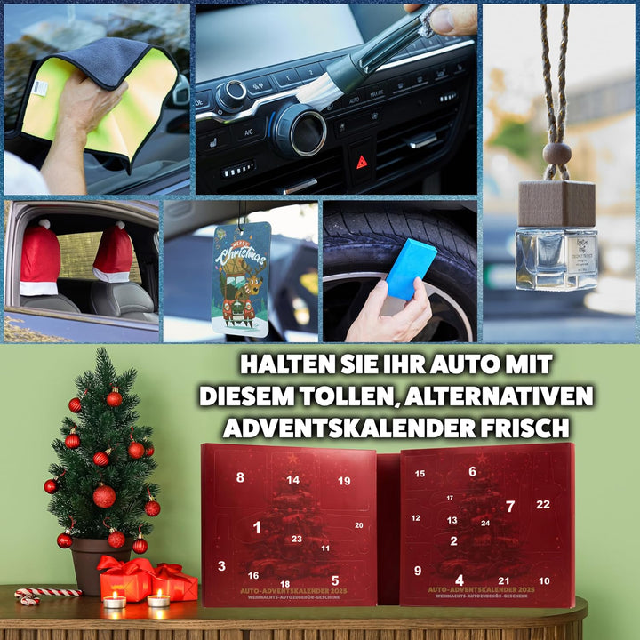 KreativeKraft Auto Zubehör Adventskalender 2025 Männer, Teens & Frauen, 24 Tage Kalender, mit Schlüs