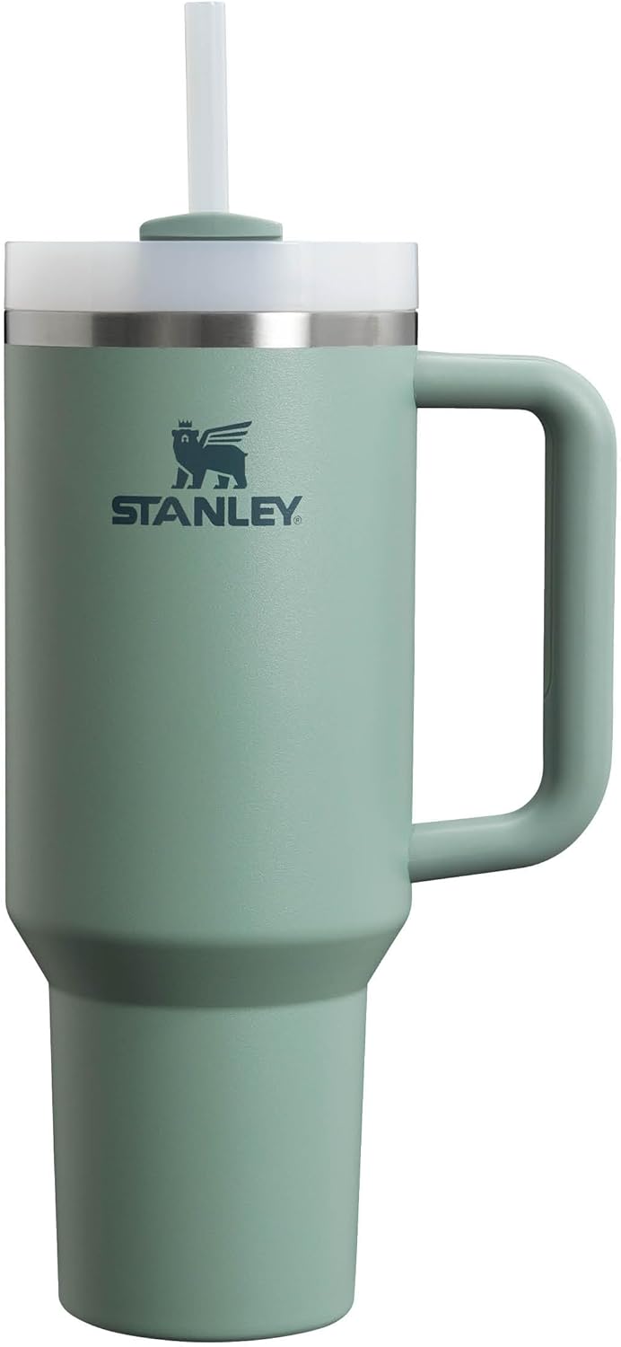 Stanley Quencher H2.0 FlowState Trinkflasche mit Strohhalm 1.2L - Thermobecher Kühlt 11 Stunden - 48