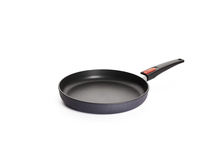 Woll Diamond Lite Flachpfanne, Ø 28 cm, 5 cm hoch, mit abnehmbarem Stiel - Geeignet für Ceran, Gas,
