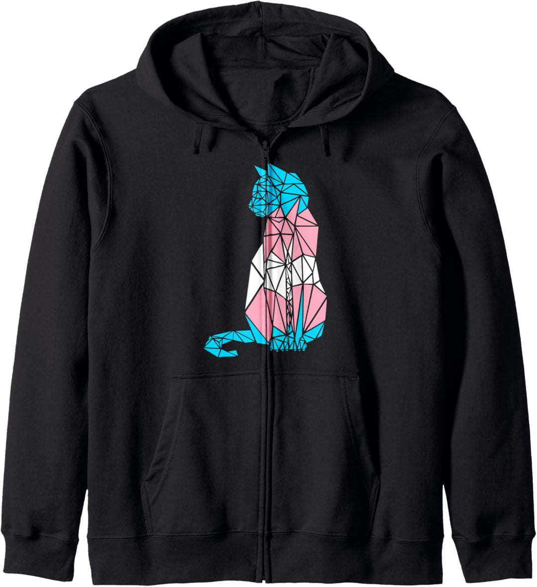 Transgender Katze Transgender Flagge Kapuzenjacke