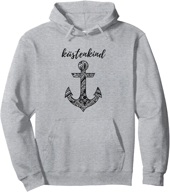 Küstenkind Kind der Küste Norddeutschland Anker Mandala Moin Pullover Hoodie