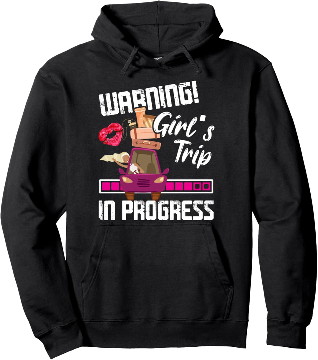 Warnung Mädchen Reise im Gange - Lustiger Urlaub Pullover Hoodie