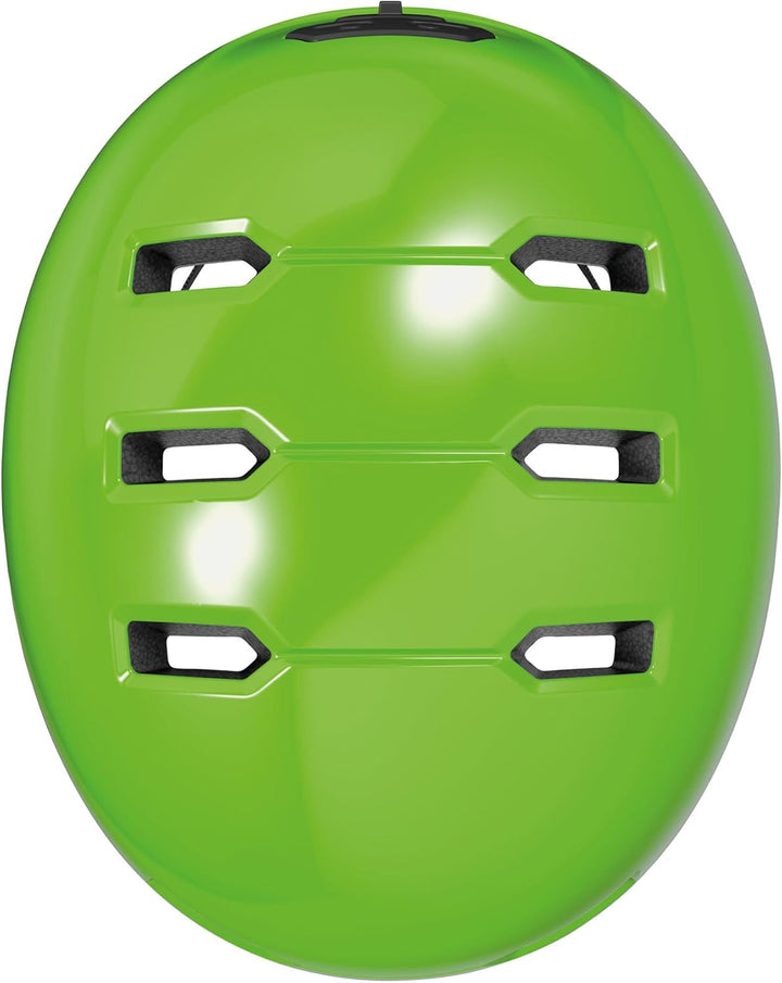 ABUS Kinderhelm Skurb Kid - robuster Fahrradhelm im Skater-Look mit Platz für einen Zopf und vielfäl