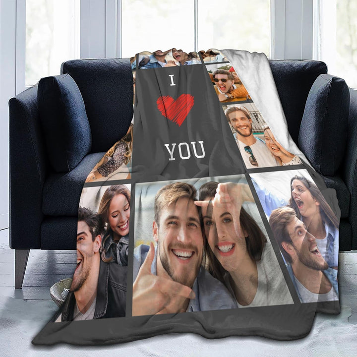 Easycosy personalisierte Decken für Paare Geschenke Benutzerdefinierte Bild werfen Decke Personalisi