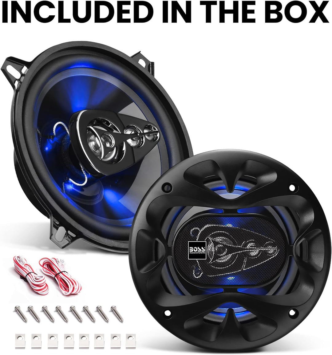 BOSS Audio Systems BE524 225 Watt (pro Paar), 5,25 Zoll, Full Range, 4-Wege-Lautsprecher (Paar) 13,3