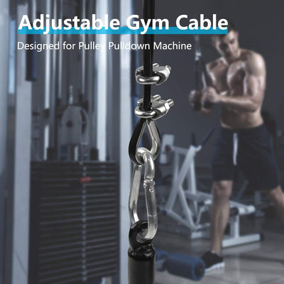 LFJ Gym Kabel Draht Fitnessgerät Stahlseil für Latzug Kabelzug Fitness Home Gym Riemenscheibensystem