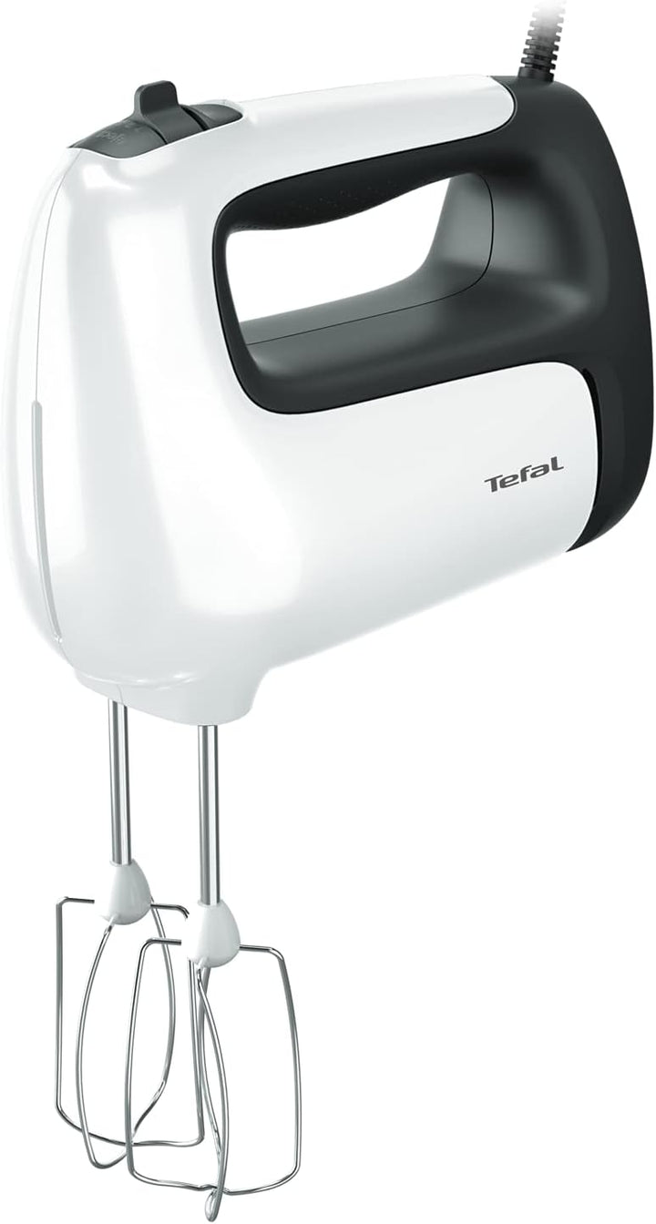 Tefal HT4601 Prep'Mix Handmixer, Kunststoff, Stahl, 500 W, Weiss/Graphit