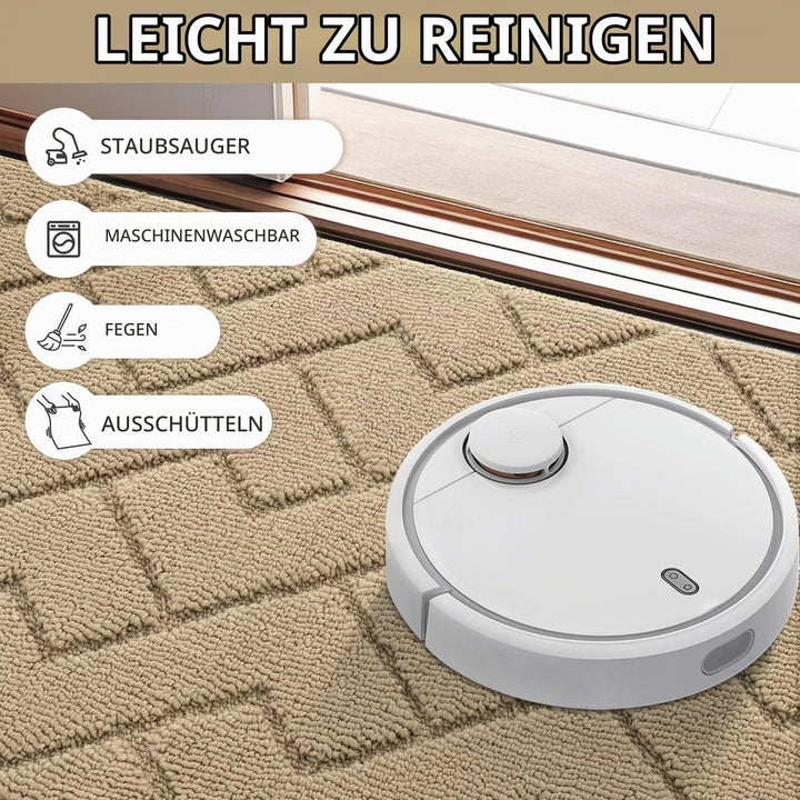 Biscpro Fussmatte Innen Aussen Waschbar eingangsteppich 60 x 90 cm innen Schmutzfangmatte rutschfest
