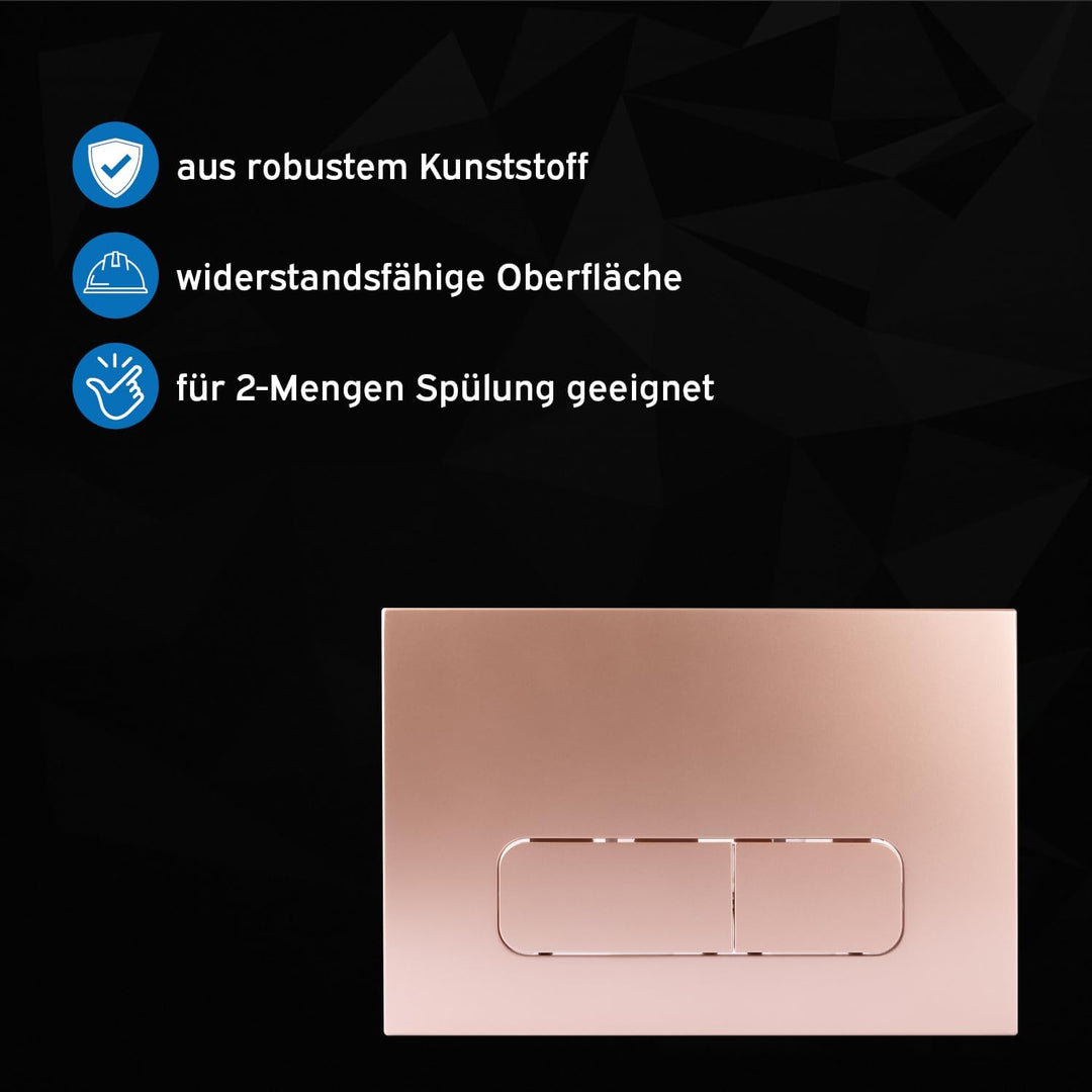 kör4u Betätigungsplatte für Geberit Spülkasten Sigma UP300, UP320 und Delta UP100, abgerundete Taste