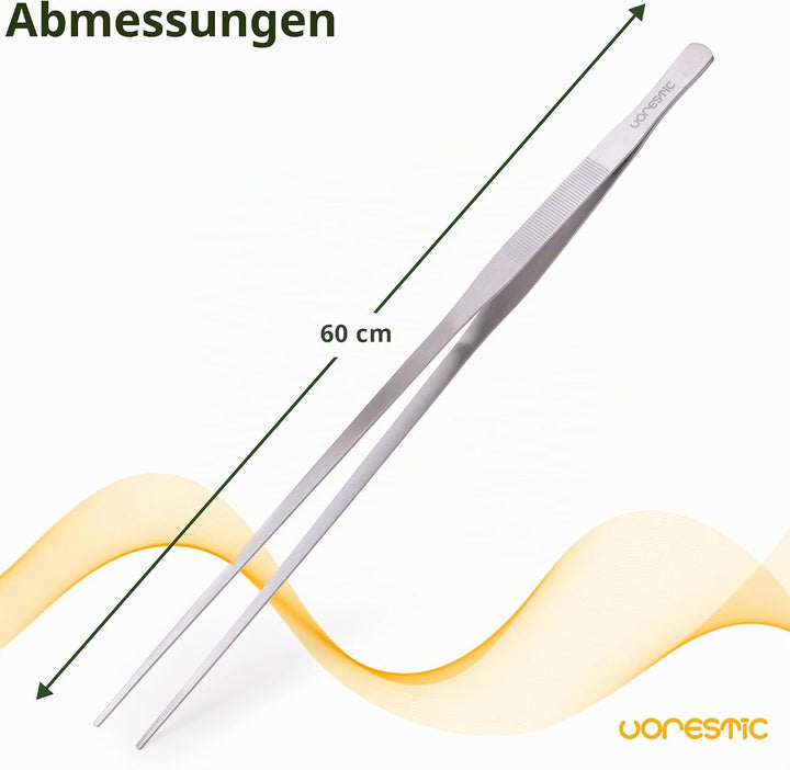 VORESTIC Gerade Aquarium Pinzette 60 cm, Pflanzen Aquarium Zange 60 cm, Sehr Lange Pinzette 60 cm, P