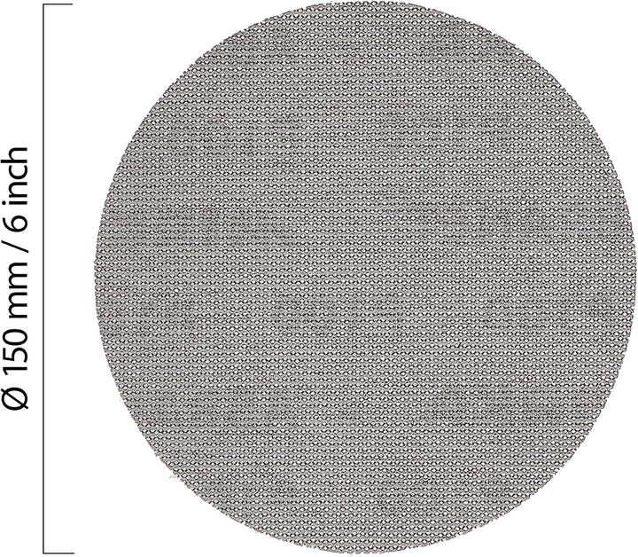 50x MIRKA Haftschleifscheibe ABRANET Grip 150mm K.150 f.HO/Metall/Lack/Ku. P150 Single, P150 Single