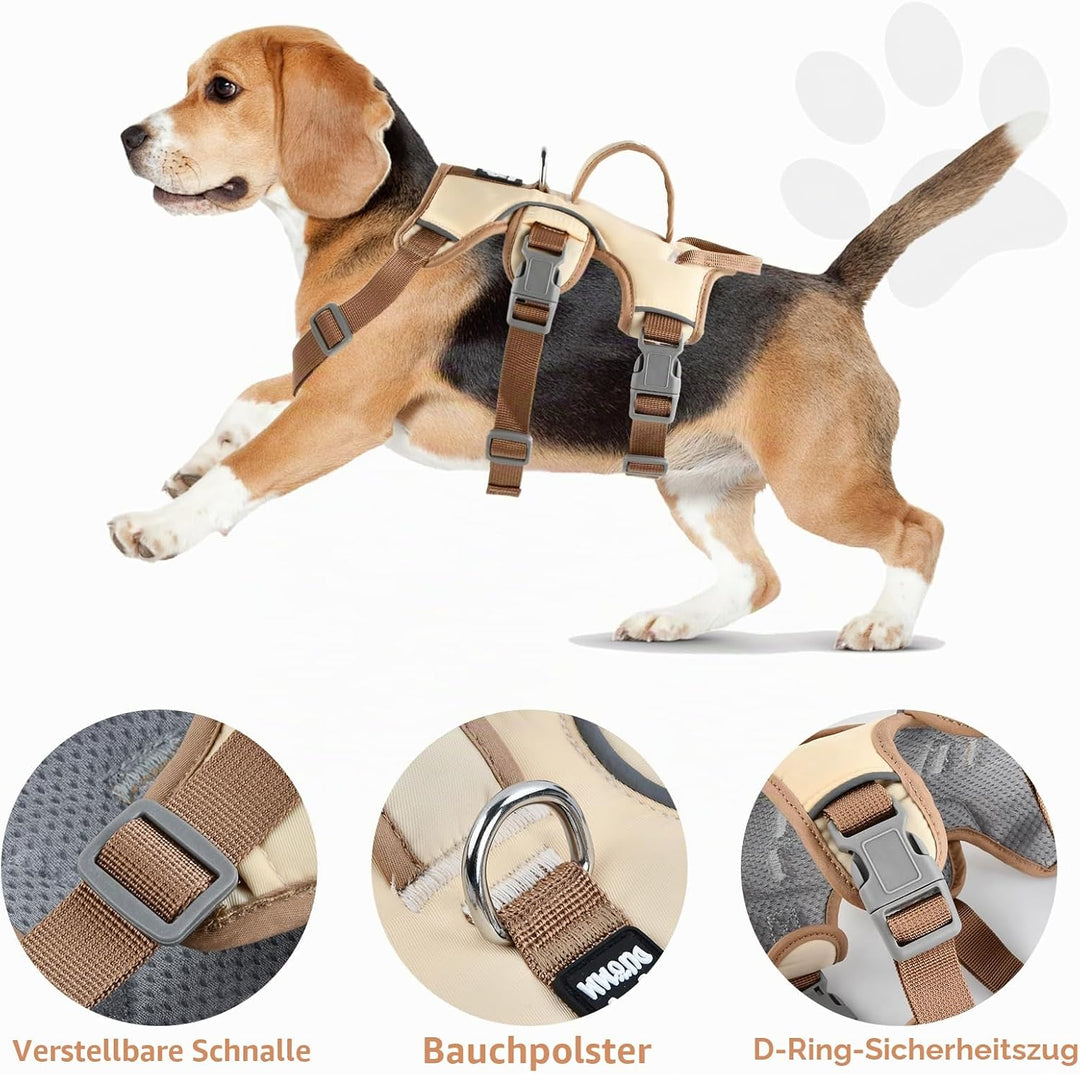 Mehrzweck-hundegeschirr, Ausbruchsicheres Anti Zug Hundegeschirr, Anti Zug Geschirr Hund Sicherheits