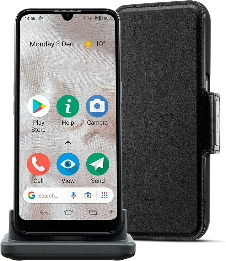Doro 8100 Plus 4G Smartphone für Senioren - Entsperrt - Wasserdicht - mit Triple-Kamera - 6,1" Bilds