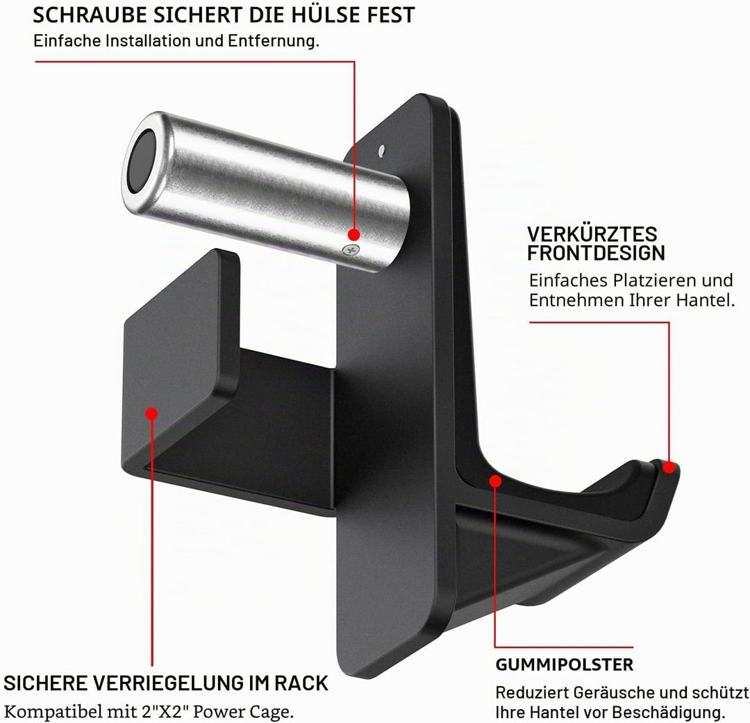 Kipika Sicherheits-Spotter-Arme für 5,1 x 5,1 cm und 7,6 x 7,6 cm Power-Racks mit 1,6 cm und 2,5 cm
