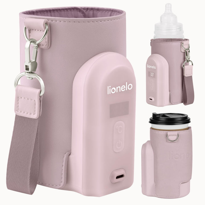 LIONELO Thermup Go Evo Tragbarer Babyflaschenwärmer, hält Flüssigkeiten warm, 5 Betriebstemperaturen