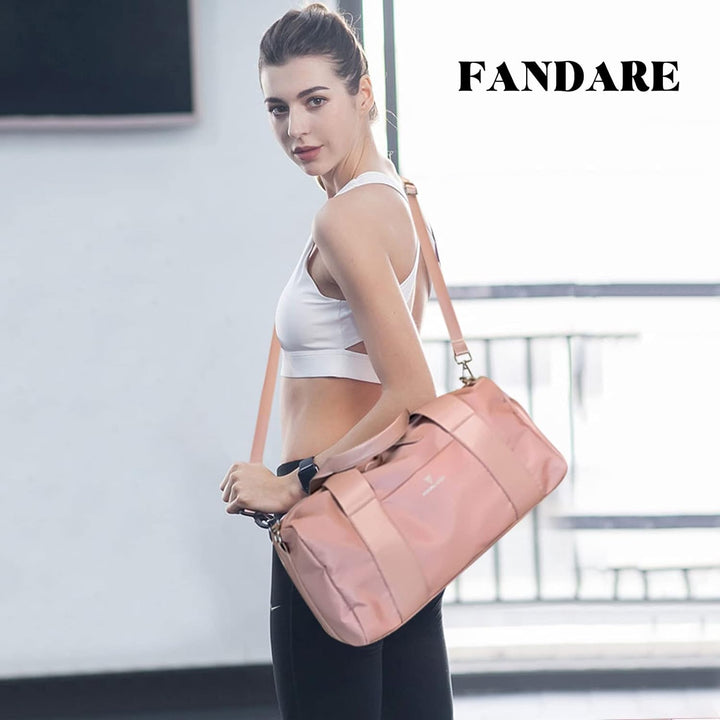 FANDARE Reisetaschen Handgepäck Sporttasche Übernachtung Sporttasche Handtasche Damen Herren Weekend