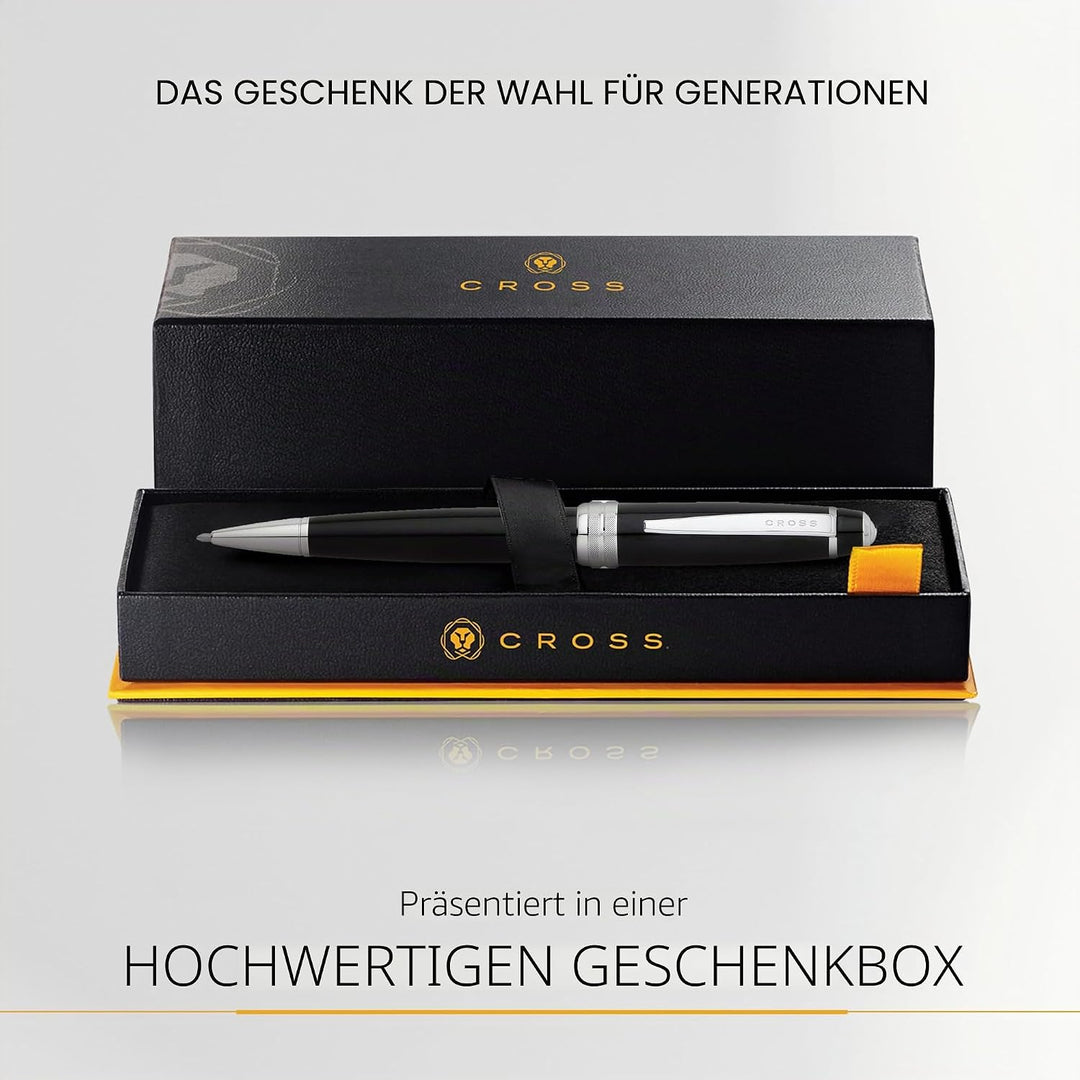 Cross Bailey Kugelschreiber (Drehmechanik, Schreibfarbe schwarz, Strichstärke M, inkl. Premium-Gesch