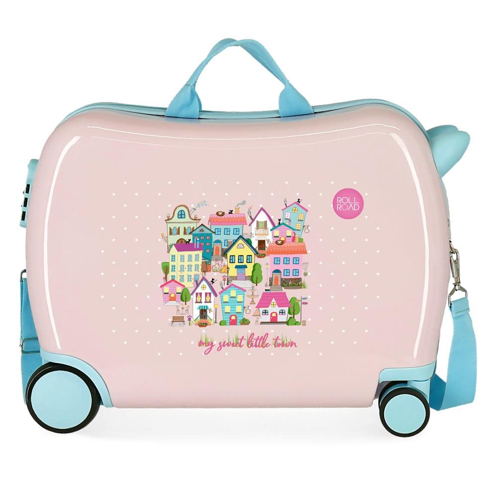 Roll Road My Little Town Kinderkoffer, Rosa, 50 x 38 x 20 cm, Hartplastik, seitlich, 34 l, 1,8 kg, 4