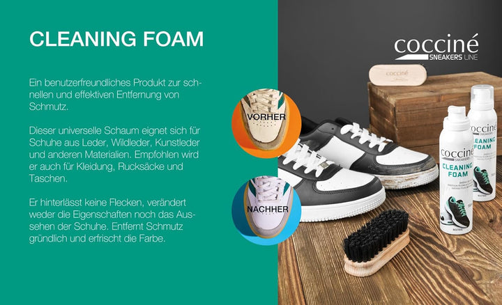 Coccine - 3-in-1 Set Imprägnierspray Schuhe + Pflege für Wildleder und Nubuk, Impregnierungsspray Su