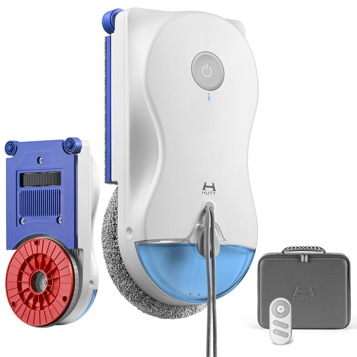 Hutt R10 Fensterputzroboter, Hybrid Nass-Trocken Reinigungssystem mit rotierender Nassreinigung & ra